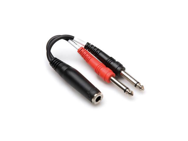 Hosa Stereo 1/4' Female to Two Mono 1/4' Male Adaptor