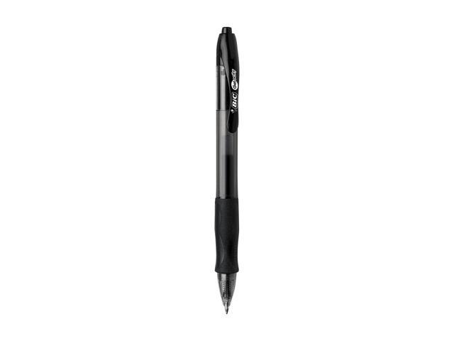 Bic Gel-ocity Retractable Gel Pen Black Ink .7mm Medium Dozen RLC11BK