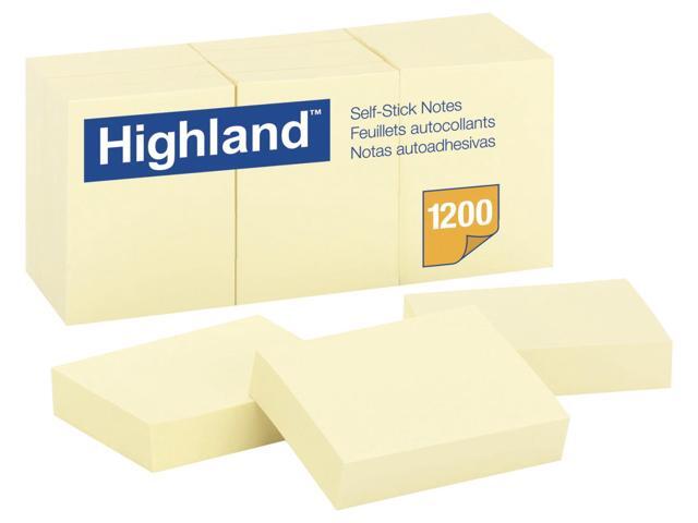 3M COMPANY MMM6539YW NOTES HIGHLAND YELLOW 1.5 INCH X 2 INCH