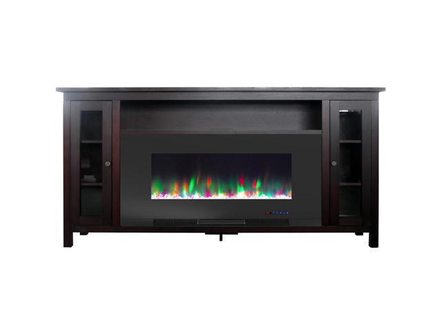 Photos - Other climate systems Cambridge Somerset 70-In. Mahogany Electric Fireplace TV Stand with Multi-Color LED 