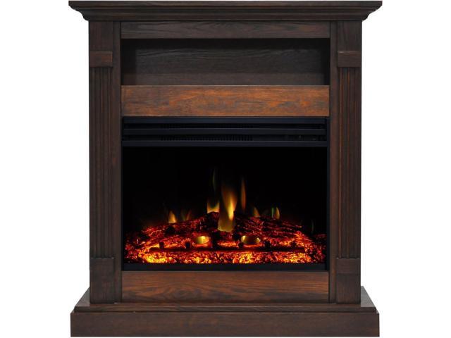 Photos - Other climate systems Cambridge Sienna 34-In. Electric Fireplace Heater with Walnut Mantel, Enhanced Log D 
