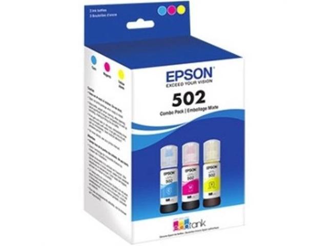 Epson T502 Multi-Color EcoTank Ink Bottle Pack (Cyan, Magenta, Yellow) - image 3