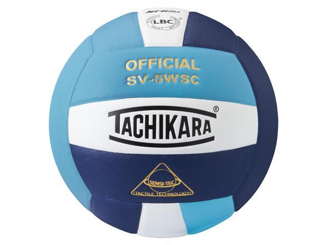 Tachikara SV5WSC Sensi-Tec Composite Volleyball (Powder Blue, Navy Blue)