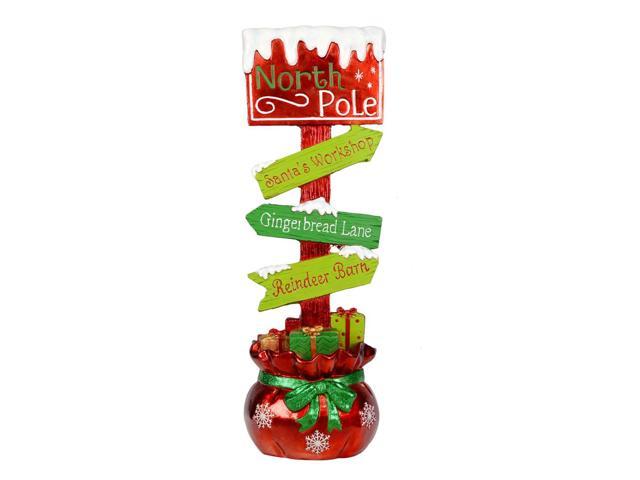 Photos - Other Jewellery Vickerman 37' Red Green North Pole Direction Sign - JR172238 JR172238 