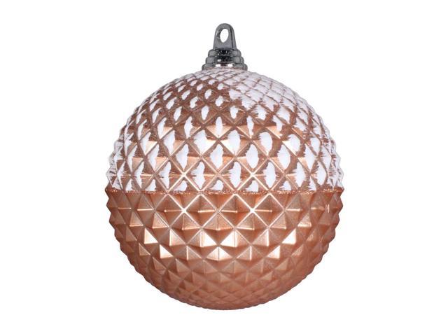 Photos - Other Jewellery Vickerman 10' Rose Gold Glitter Candy Durian Ball - MT180458 MT180458 