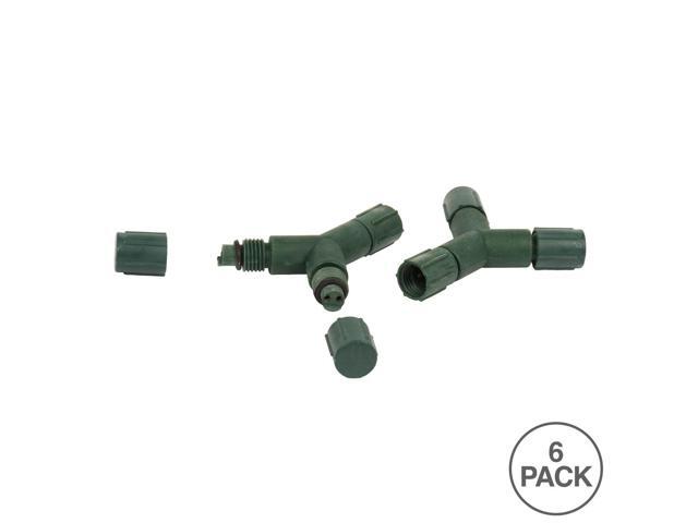 Vickerman LED Set Green Coaxial Y Splitter 6/Bag - X6G6615
