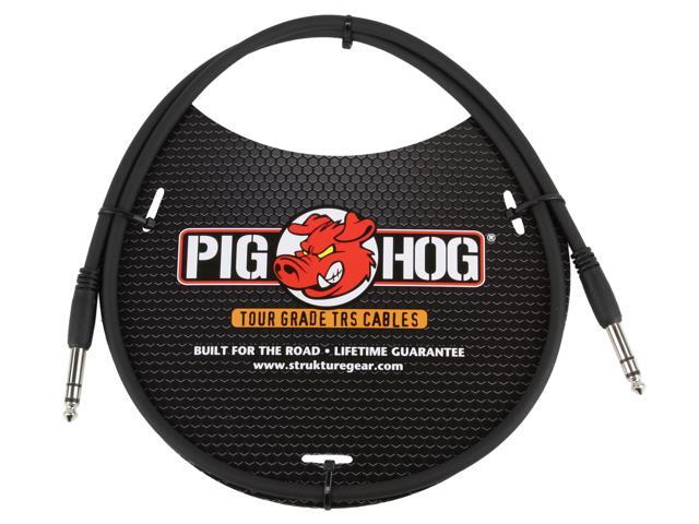 Pig Hog 3-foot 1/4-in TRS - 1/4-in TRS Cable