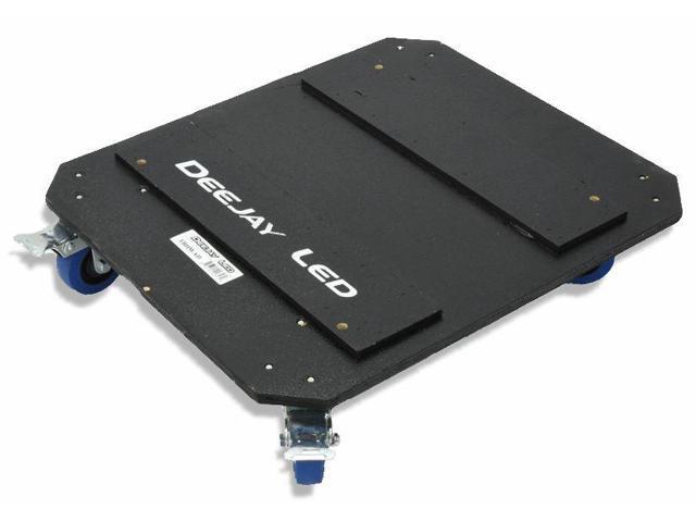 DJ Case Caster Kit Dolly w/ Four 3.5-in Wheels Two Wheels Have Brake