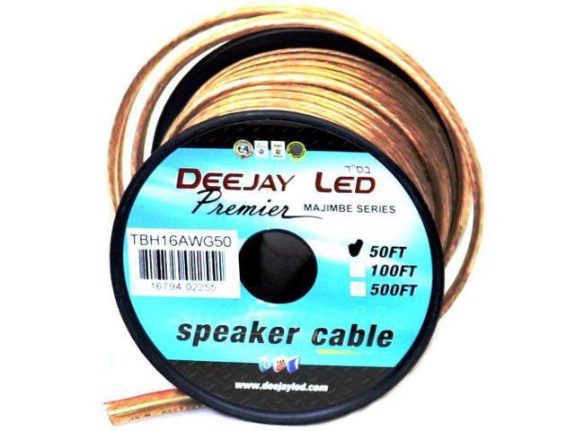 50-Foot 2-Conductor 16 Gauge Stranded Speaker Hookup Cable