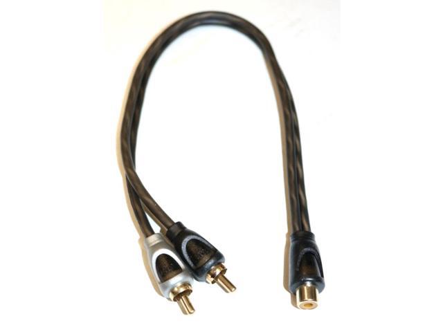 One Female To Two Male RCA Y Connector Cable Entry Level