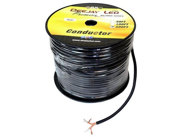 500 Feet of Raw Copper Braid Sheilded RCA Signal Cable Four Channel