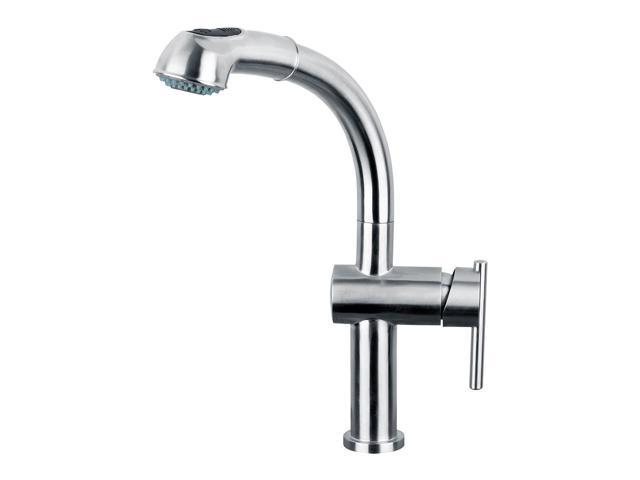 Photos - Tap Waterhaus Lead Free, Solid Stainless Steel Single-Hole Faucet with Pull Ou