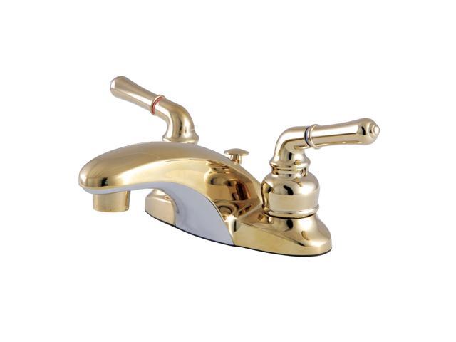 Kingston Brass KB622B 4 in. Centerset Bathroom Faucet, Polished Brass