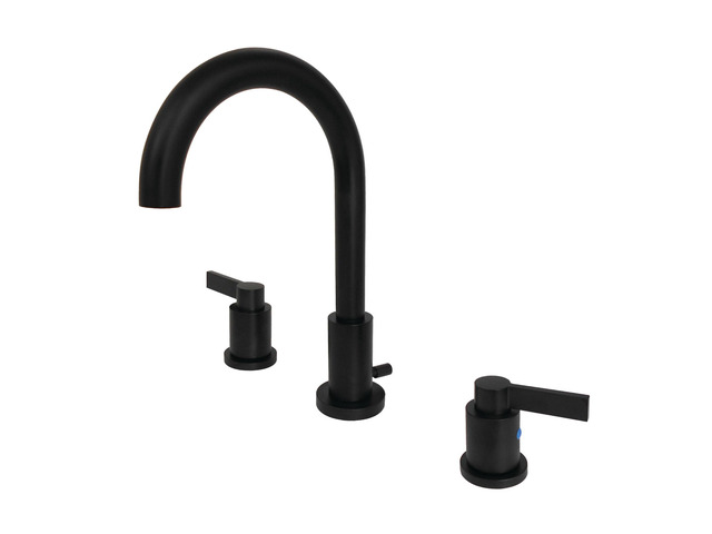 Fauceture FSC8920NDL NuvoFusion Widespread Bathroom Faucet, Matte Black