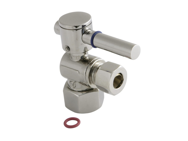 CC43106DL 1/4 Turn Valves (1/2-In FIP X 3/8-In O. D. Comp), Polished Nickel
