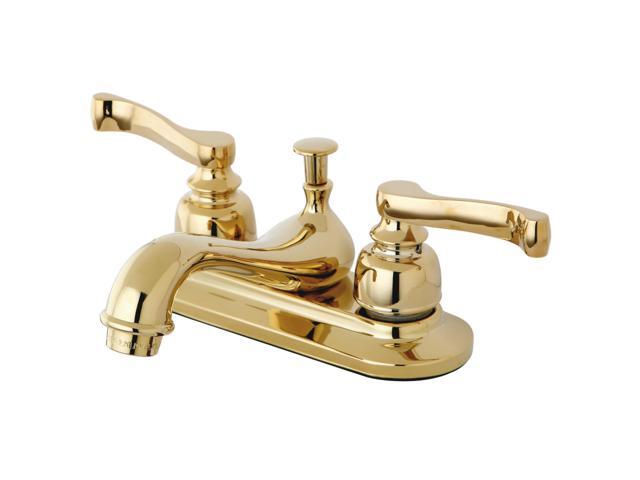 kingston brass kb8602 4inch centerset lavatory faucet with popup drain, polished brass