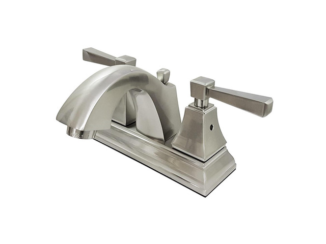 Fauceture FSC4648DL 4 in. Centerset Bathroom Faucet, Brushed Nickel