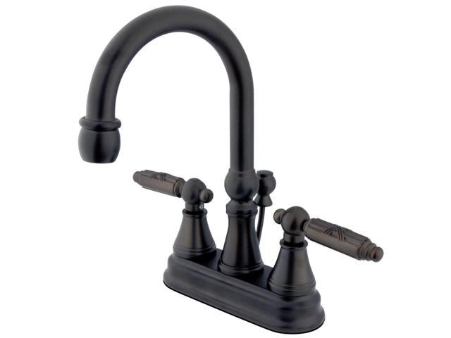 Photos - Tap Kingston Brass KS2615GL 4 in. Centerset Bathroom Faucet, Oil Rubbed Bronze 