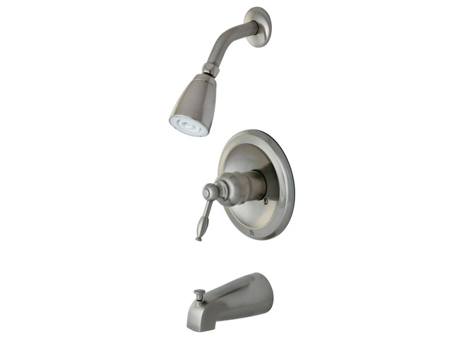 Kingston Brass KB538KL Tub and Shower Faucet, Brushed Nickel