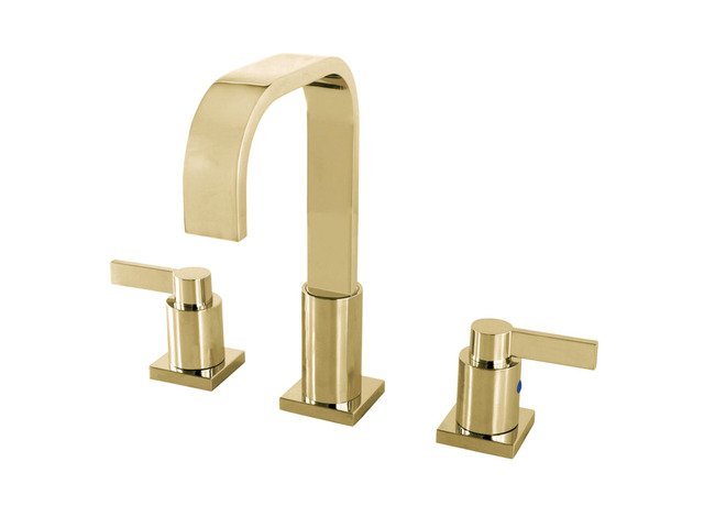 Fauceture FSC8962NDL NuvoFusion Widespread Bathroom Faucet, Polished Brass