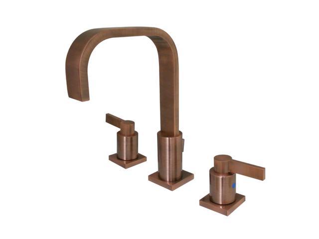 Fauceture FSC896NDLAC NuvoFusion Widespread Bathroom Faucet, Antique Copper