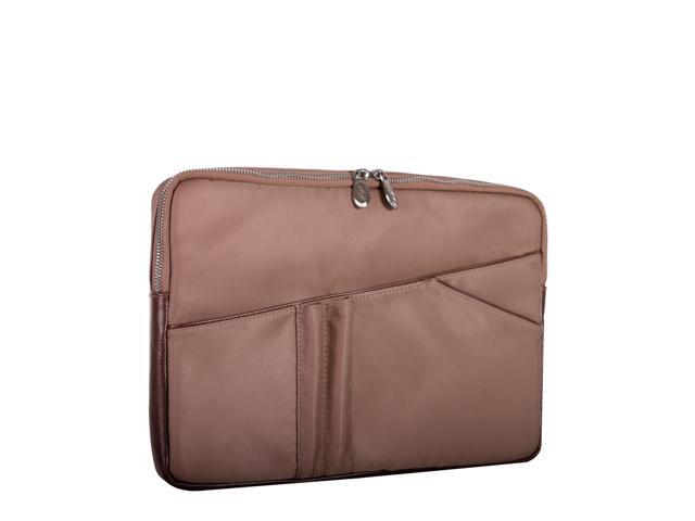 McKlein USA 18334 14 in. Crescent Nylon Laptop Sleeve, Khaki