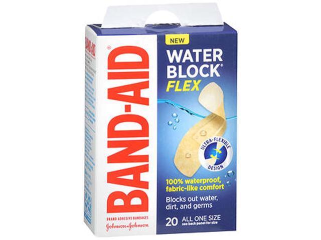 (( pack of 8)) Band-Aid Brand Water Block Flex Adhesive Bandages, All One Size, 20 Count (B08R5PMKTT)