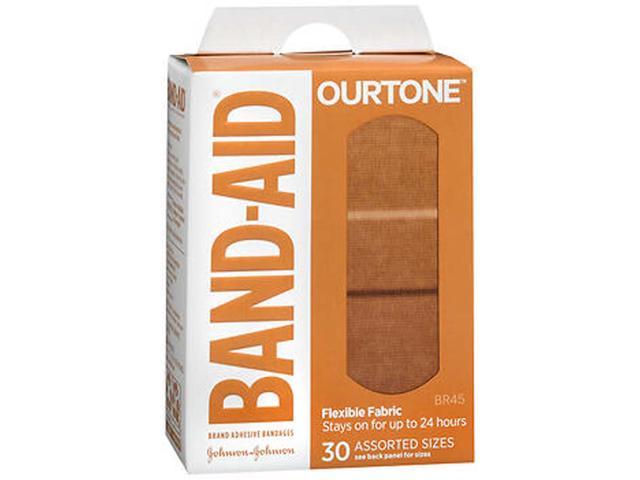 Band-Aid Ourtone Assorted Adhesive Bandages - BR45 - 30ct((pack of 12)) 