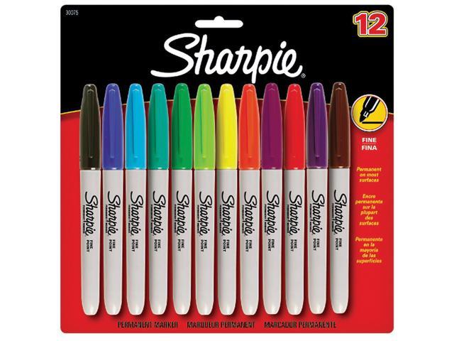 Sharpie Permanent Marker Fine Point Assorted Dozen (30075PP) 463710