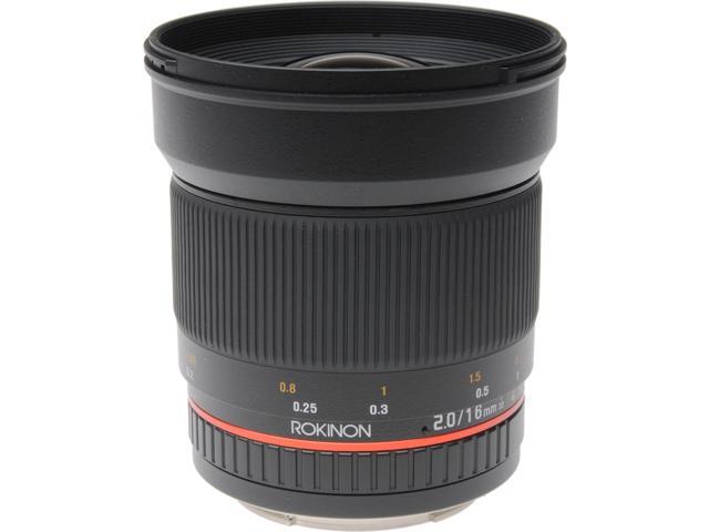 Rokinon 16mm F/2.0 ED AS UMC CS Lens for Nikon F Mount Cameras #16MAF-N