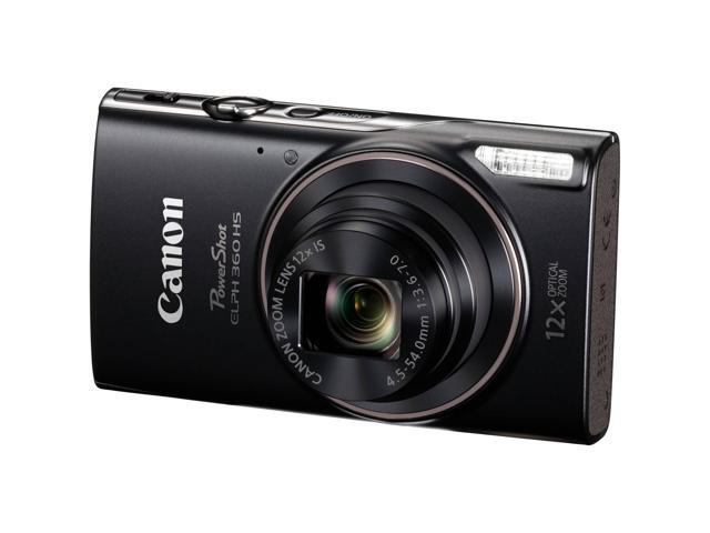 Canon - PowerShot ELPH 360 20.2-Megapixel Digital Camera - Black - image 5