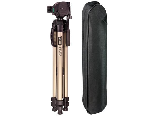 Vidpro TT-56 56' Heavy-Duty Aluminum Tripods with 3-Way Pan & Tilt Head & Case