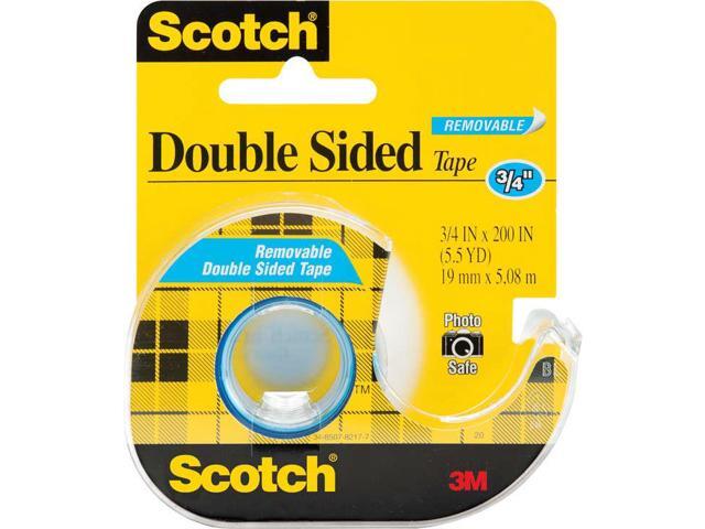 3M Double-Sided Tape Removable 3/4'x200' Transparent 238