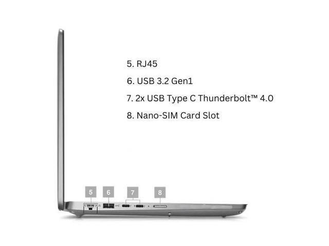 Dell Latitude 5450 Laptop 14' FHD, Intel Core Ultra 7-155U vPro, 64GB RAM, 2TB NVMe SSD, Webcam, Wi-Fi 6E, BT, Backlit Keyboard, Sim Slot,HDMI,...
