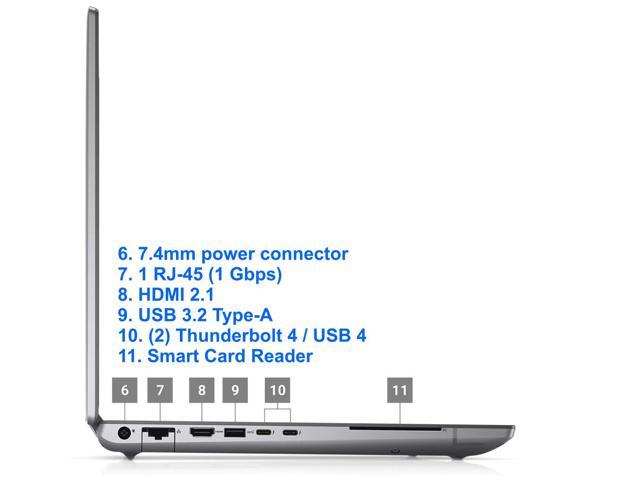 Dell Precision 7680 Mobile Workstation 16' FHD+ Laptop, Intel Core i7-13850HX, 64GB RAM, 2TB NVMe SSD, NVIDIA RTX 1000 6GB, HDMI, USB-C, Wi-Fi, BT...