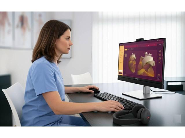 Dell Pro 24 All-in-One Plus Desktop Computer, 23.8 FHD Display, Intel Core Ultra 9 285, 32GB RAM, 1TB NVMe SSD, Webcam, USB-C, HDMI, DisplayPort,...
