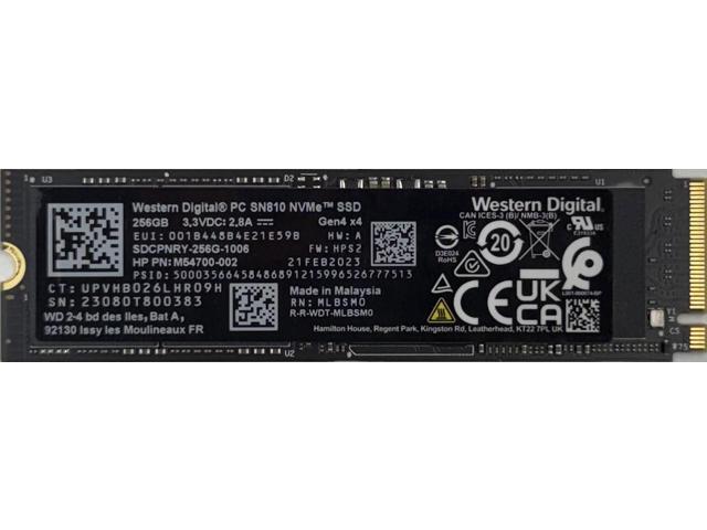 WD SN810 256GB NVMe PCIe Gen4 x4 M.2 2280 Internal SSD Solid State Drive OEM Western Digital