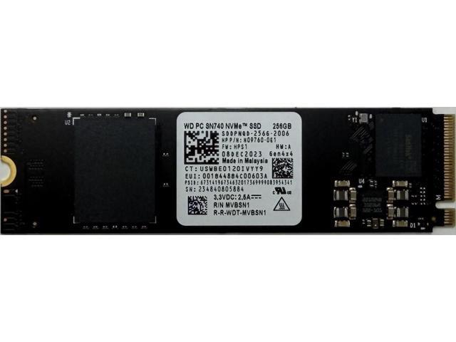 WD SN740 256gb NVMe PCIe Gen4 x4 M.2 2280 Internal SSD Solid State Drive OEM Western Digital WD SN740 256gb NVMe PCIe Gen4 x4 M.2 2280 Internal SSD Solid State Drive OEM Western Digital