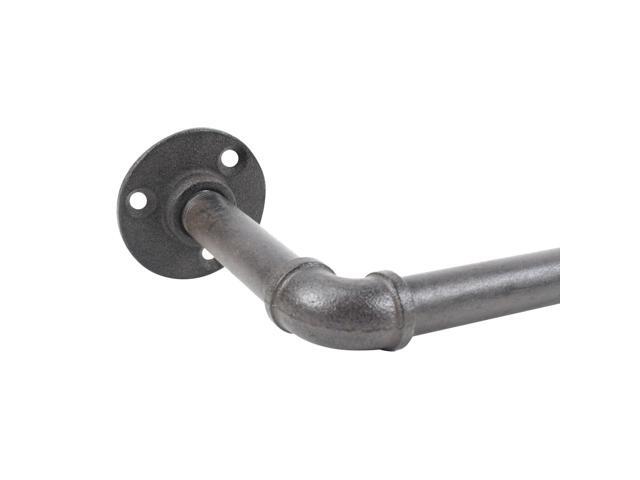 Treasure Gurus Rustic Metal Wall Mount Pipe Toilet Paper Roll Holder Bathroom TP Rack Industrial Decor