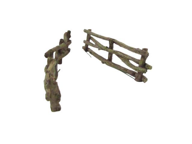 Treasure Gurus Miniature Wooden Fence Mini iFairy Gnome Garden Dollhouse Landscape Decor Accessory