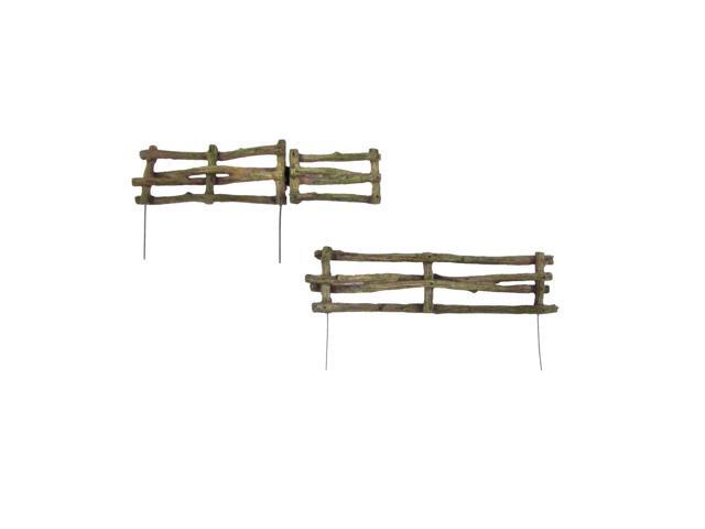 Treasure Gurus Miniature Wooden Fence Mini iFairy Gnome Garden Dollhouse Landscape Decor Accessory