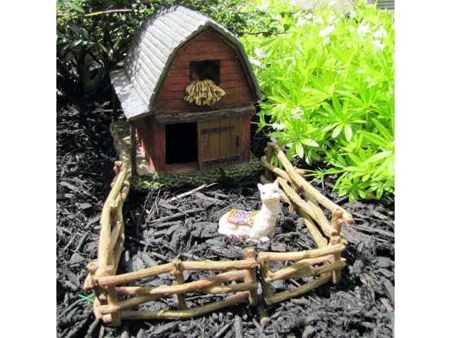 Treasure Gurus Miniature Llama Fairy Garden Figurine Accessory Alpaca Dollhouse Decor Landscape Ornament