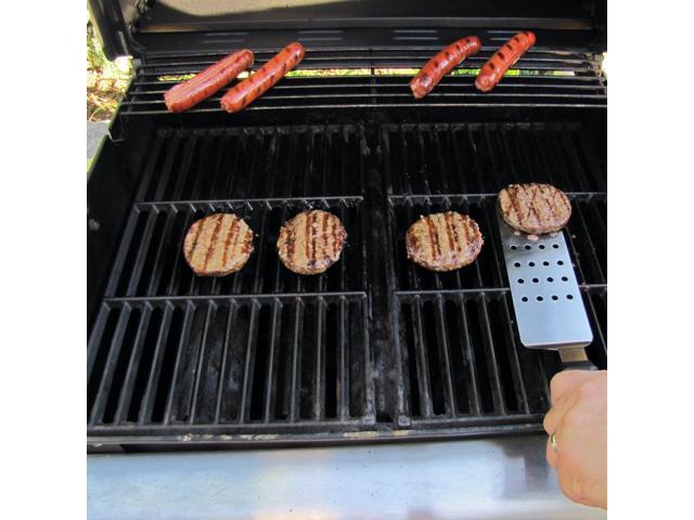 Treasure Gurus Large Stainless Steel BBQ Turner Metal Barbecue Grilling Utensil Burger Spatula Meat Tool