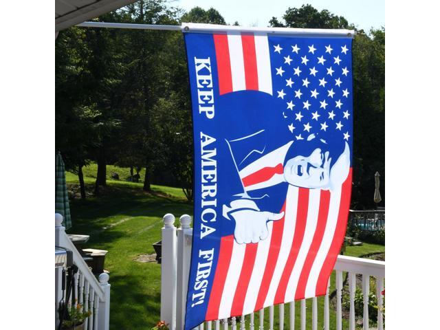 3x5 Keep America First President Donald Trump 2020 American Flag 3'x5' MAGA KAG Yard Banner