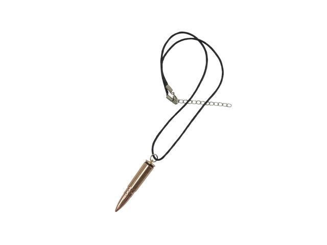Copper Rifle Bullet Necklace Mens Womens Jewelry Chain Unisex Pendant Veteran Gift