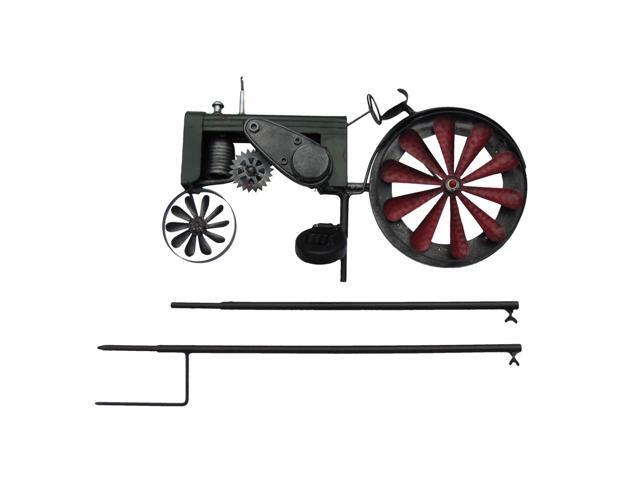 Treasure Gurus Solar LED Light Garden Tractor Wind Spinner