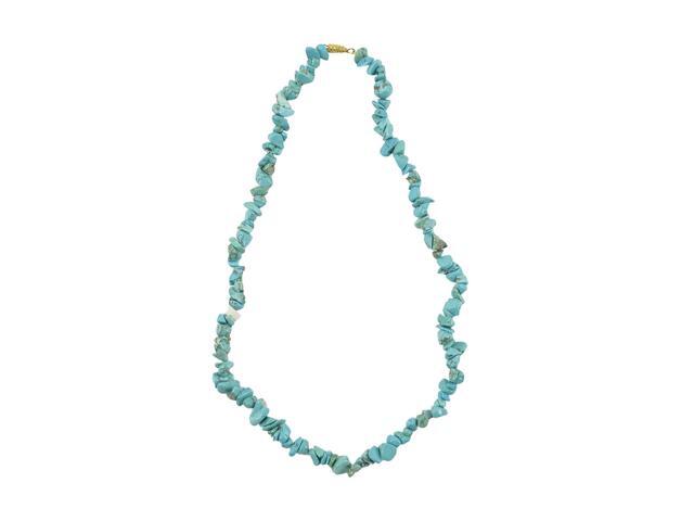 Treasure Gurus Turquoise Bead Gemstone Necklace Reiki Healing Stone Womens Chakra Fashion Jewelry