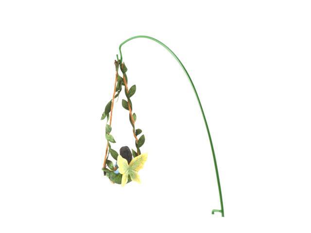 Treasure Gurus Ivy Vine Tree Swing Dark Hair Fairy Girl Mini Figurine Garden Decor Dollhouse Supply