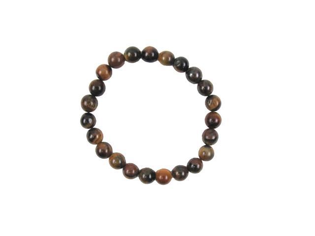 Natural Tiger Eye Gemstone Bead Chakra Energy Cleansing Bracelet Reiki Stone Holistic Jewelry