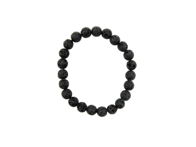 Natural Lava Rock Gemstone Bead Chakra Bracelet Energy Healing Pumice Stone Jewelry